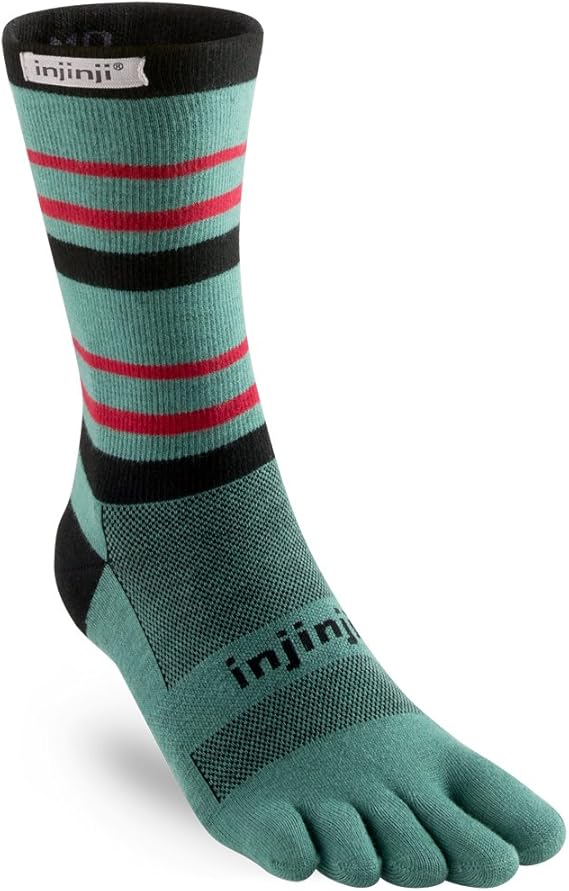 Calzini Injinji Run Original Weight Invisibili - Uomo, Nero, Large - Antivesciche Con Dita Separate - 2