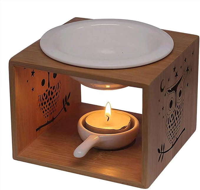 DELIWAY 100ML Ceramic Tea Light Holder,Essential Oil Burner Candle