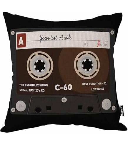 Qinqingo Acoustic Guitar Throw Pillow Cover - 12x20 Inch, Cotton Linen, Vintage Design, Zipper Closure - View #8