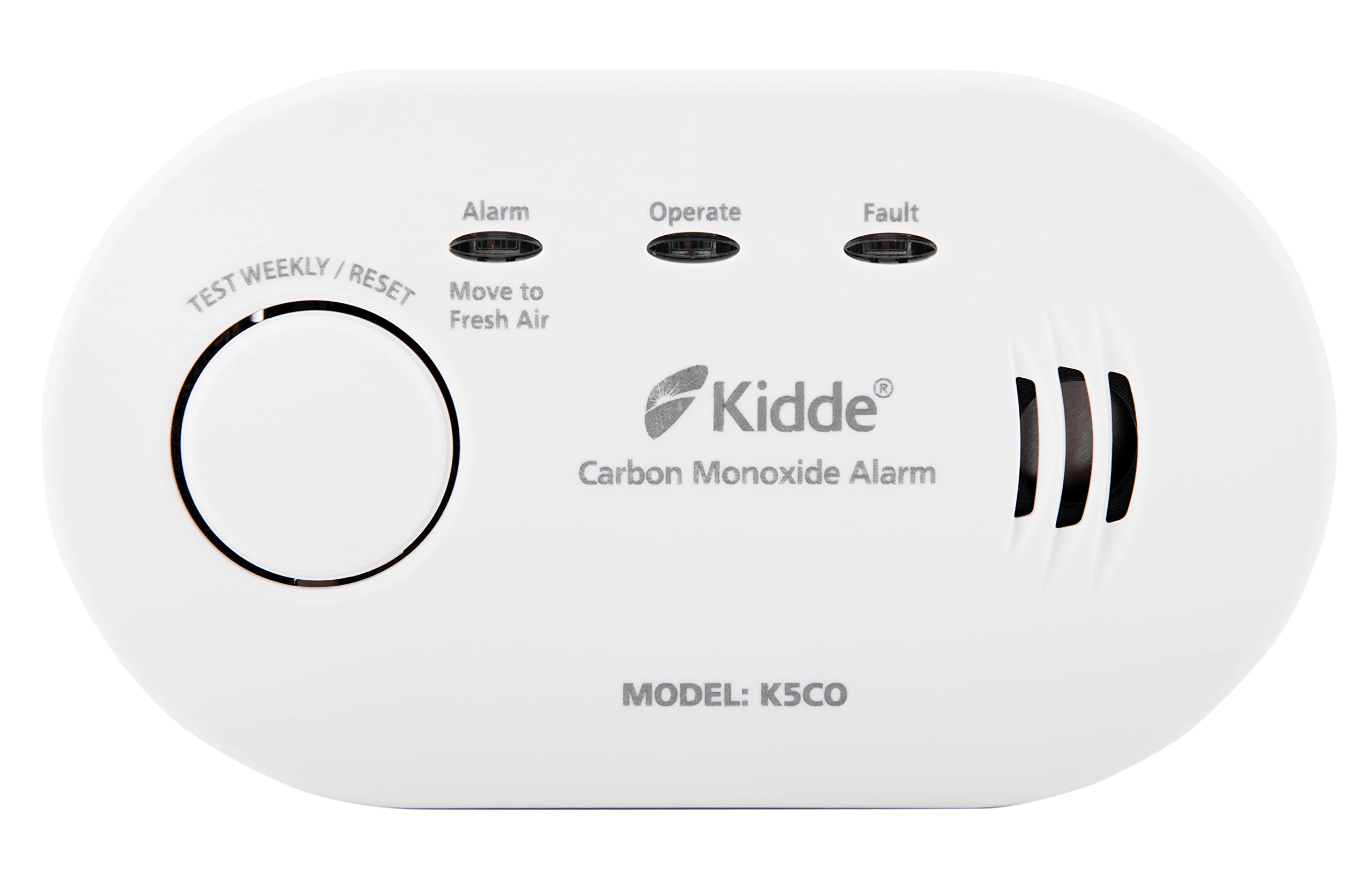 Kidde KID5COLSB Carbon Monoxide CO Alarm 10 Year Sensor Life