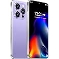 Fadnou I16 PROMAX Unlocked Phone, 6.99inch HD AMOLED Screen Smartphone, Battery 7000mAh Cell Phone, Android 13.0 8+256GB with 128GB Memory Card, Face ID/Fingerprint Lock/5G/Photos/GPS (Purple)