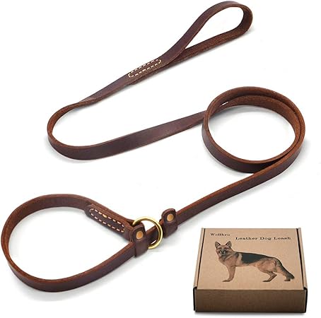 flat leather slip lead