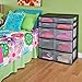 Sterilite 5 Drawer Tower Plastic Space Saving Home Storage Organizer (2 Pack)