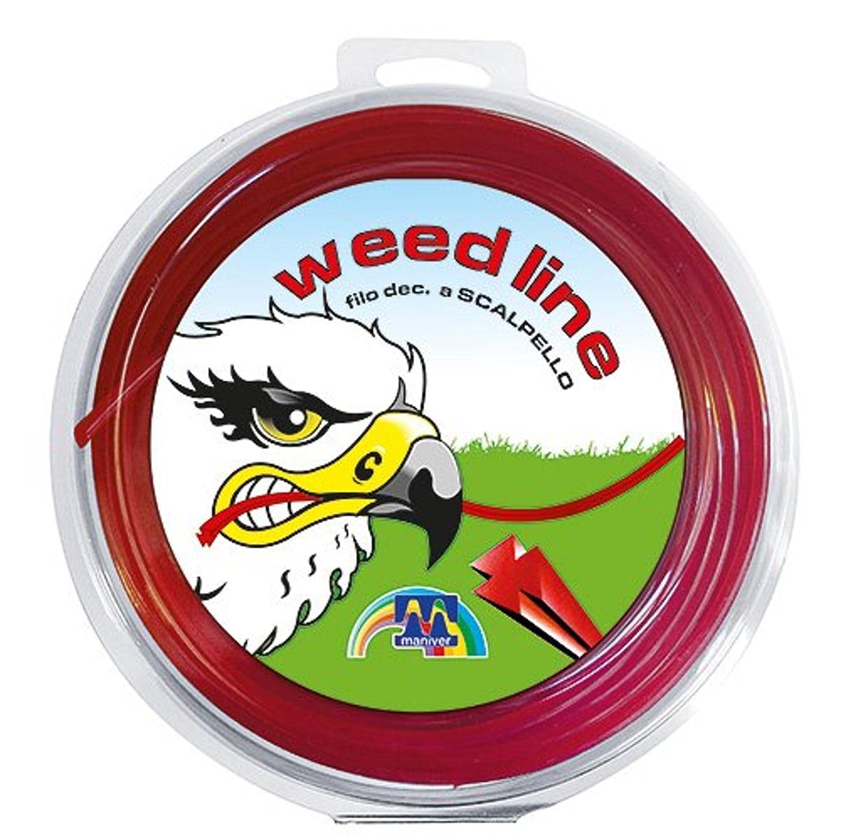 maniver fin585 Thread Brush Cutter 60 m Red