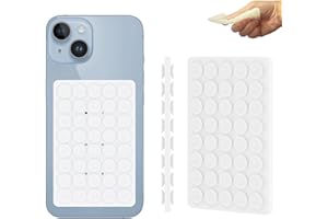 CukoHno MAX Silicone Double-Sided Suction Phone Case Detachable Mount,Hands-Free, Strong Grip Holder for Selfies & Videos,iPhone 16 Pro Max Case,2.52″x 3.94″,Transparent