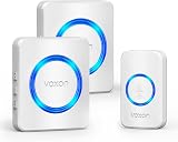 VOXON Wireless Doorbell with 2 Receivers IP65 Waterproof 1300ft Range