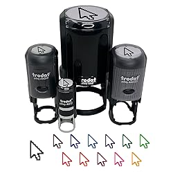 Digital Mouse Arrow Pointer Icon Self-Inking Rubber