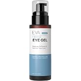 Eva Naturals Eye Gel, Peptides &amp; Hyaluronic Acid, Dark Circles, 2 oz | Botanicals, puffiness, eye bags, firming, under-eye treatment, wrinkles, fine lines, tired skin, anti-aging