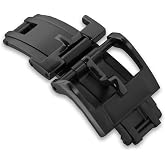 DiverFluoro Professional Spring Buckle 16mm 18mm For Leather Strap Brushed Polished Steel Easy Push Release Fold Clasp