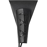 Medieval Dagger Holster - Adjustable PU Leather Sword Frog Belt Sheath, Knight Belt Dagger Sword Holster for Knight/Pirate Cosplay, Renaissance Fair & LARP Accessories (Brown)