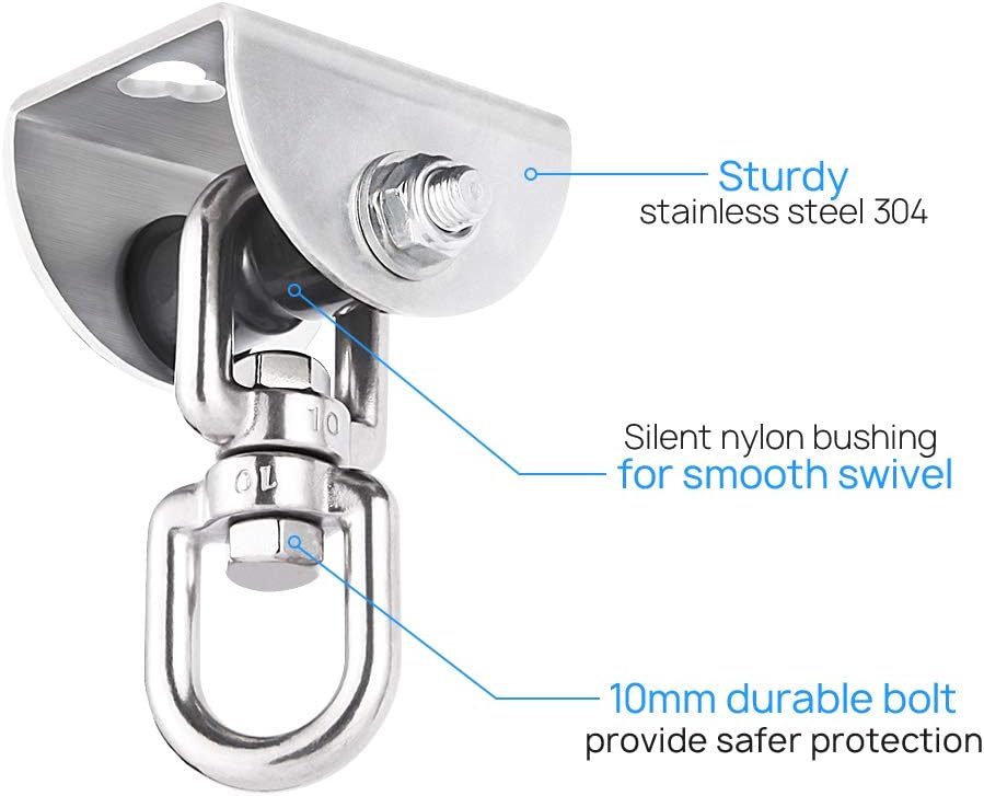 Eapele Heavy Bag Hangers Brackets for Wood Beam : Sports & Outdoors