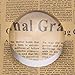 KINGMAS 65mm/80mm Crystal Clear Paperweight 5X Dome Magnifier Reading Aid