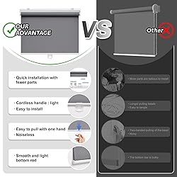 Customize Cordless Roller Shades Blackout Blinds