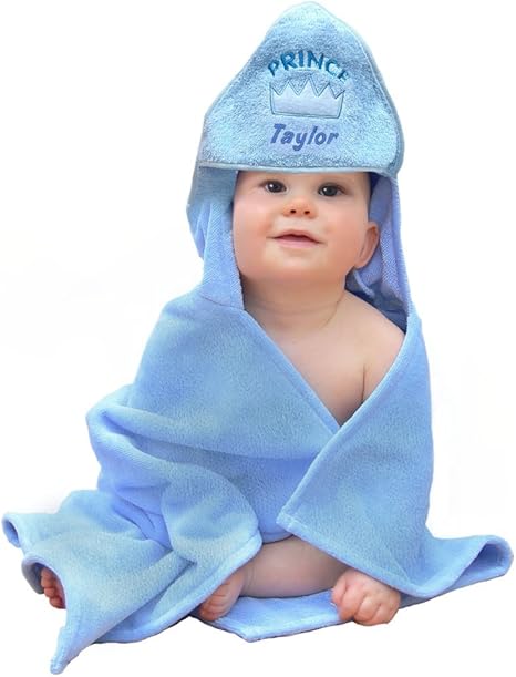 embroidered baby towels hooded