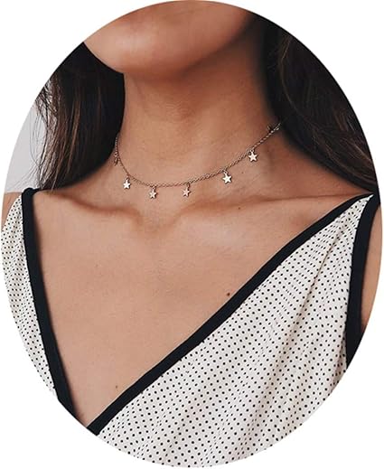 Women Boho Chocker Necklace Pendants 