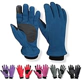 Vimfashi Winter Gloves with Elastic Cuff for Men Women Touch Screen Anti-Slip Cold Weather Thermal Warm Fleece Glove