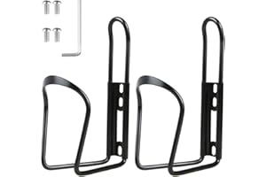 DUNCHATY Alloy Aluminum Lightweight Bike Water Bottle Holder - 2 Pack for MTB & Road Bike