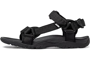 atika Men's Outdoor Hiking Sandals, Open Toe Arch Support Strap Water Sandals, Lightweight Athletic Trail Sport Sandals