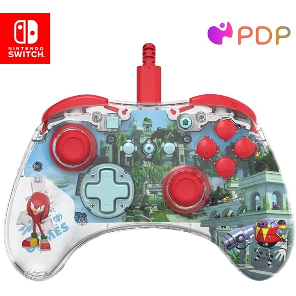 PDP REALMz Wired LED Light-up Pro Controller: Sonic Green Hill