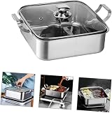 COLLBATH 26cm 304 Stainless Steel Double Handle Hot Pot w/ Divider Dual Flavor view 3