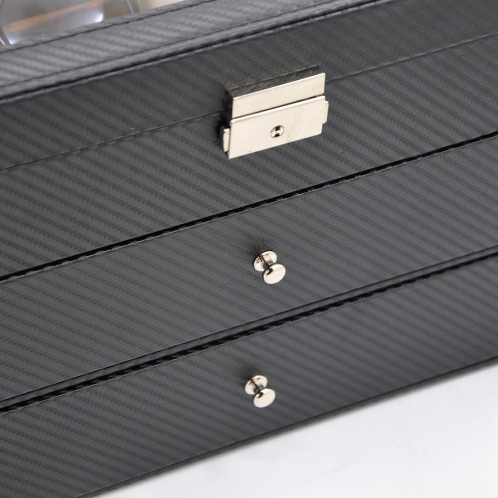 ADTL 3 layer 18 Slots Eyeglass Sunglass Storage Box Display Glasses Textured pattern: Home Improvement