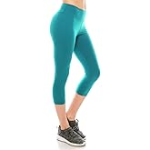 ALWAYS Women's Super Soft Capri Leggings - High Waisted Casual Yoga Pants