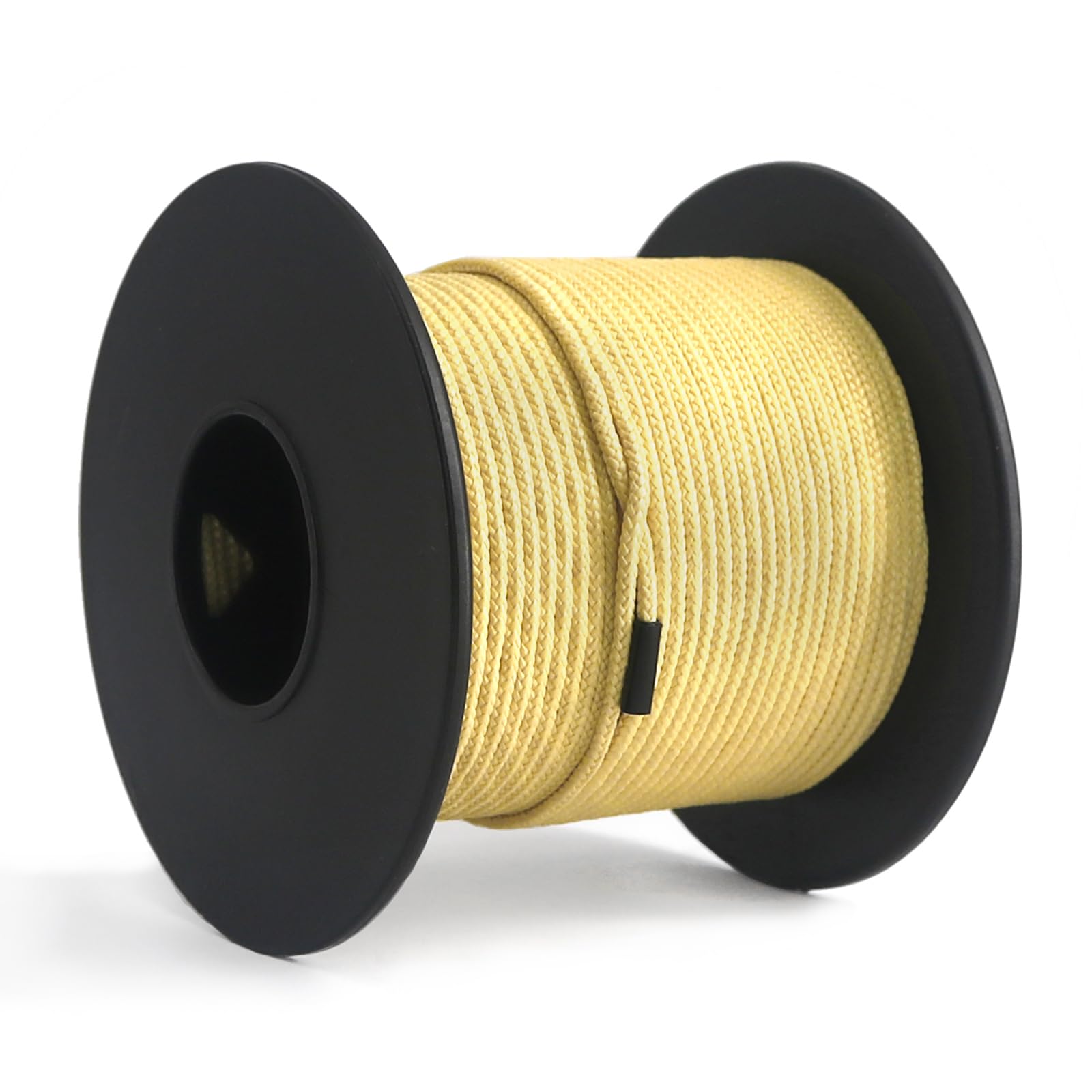 NewDoar Abrasion Resistant Braided Kevlar Lines, 1.5mm 50FT/120FT/200FT -12 Strand Cord,High-strength, wear-resistant, flame-retardant, suitable for camping, kite line, fishing,EDC lines(120 FT)