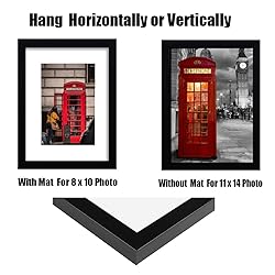 PWTAKO 11x14 Picture Frame Set of 6, Display