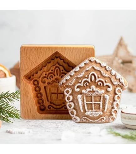 Moule à Biscuits Bois Père Noël - Découpe 3D Pour Pâte, Fudge, Fromage - 10x8 Cm - Réutilisable