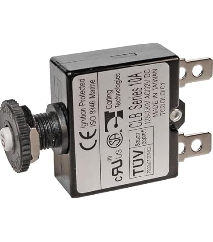 Blue Sea Systems 2143 Medium Duty 60A Push Button Circuit Breaker **New - View #8