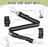 SlowTon Dog Car Harness Seatbelt Set, Breathable Mesh Vest Harness view 6