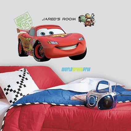 Asian Paints Nilaya Cars 2 Lightening Giant Wall Sticker W/Personalization