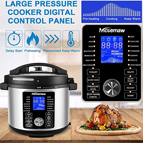 17in1 Electric Pressure Cooker 6 Quart Pressure Cooker Air Fryer