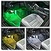 LEDGlow 4pc Multi-Color LED Interior Footwell Underdash Neon Light Kit for Cars & Trucks - 7 Solid Colors - 7 Patterns - Music Mode - Auto Illumination - Universal - Includes 12
