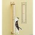 MIAOGE Wall Mounted Cat Scratcher,Cat Wall Scratching Posts and Cat Shelves,Wall Cat Tree for Indoor Cats,Cat Wall Furniture