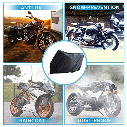 Motorhoes, Senders motorgarage, winterbestendig, waterdicht, 190T motorzeil, outdoor, met slotgaten, stofdicht, dekzeil… - Image 4