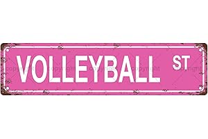 AEONTINITY VOLLEYBALL ST Sports Vintage Metal Tin Sign, Street Sign, Home Decor, Room Decor, Wall Decor, Bathroom Decor, Bar Decor, Cafe Decor, Garage Decor, 16 x 4 Inch