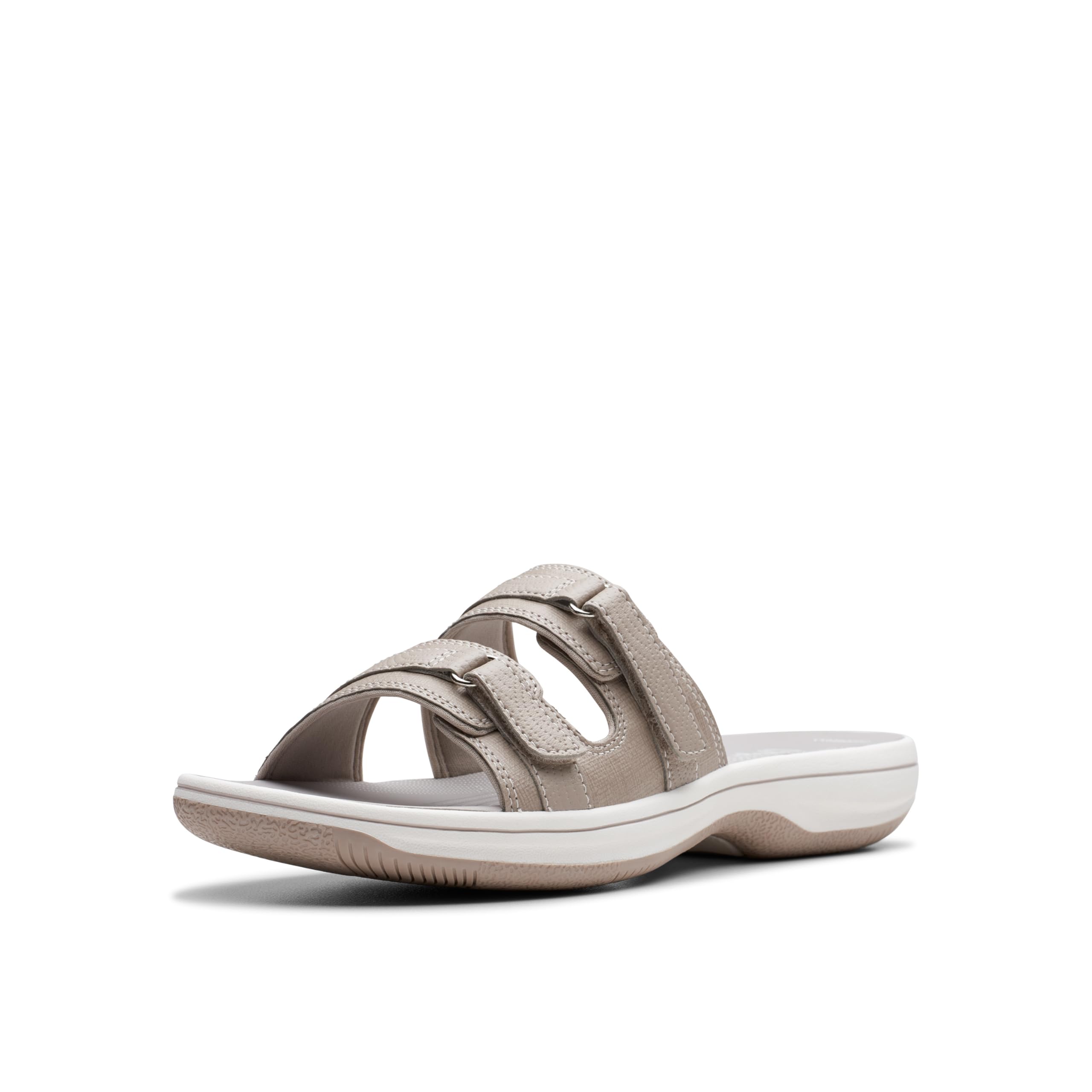 Clarks Women's Breeze Piper Slide Sandal, Light Taupe, 11 Image Clarks Women's Breeze Piper Slide Sandal, Light Taupe, 11 Image