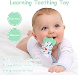 Vicloon Baby Teething Mittens Set 2 Pack Dinosaur Silicone Teether Gloves view 5