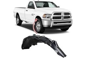 FITRITE AUTOPARTS FITRITE AUTO PARTS Front Right Passenger Side Fender Liner Compatible with 2014-2018 RAM 2500|RAM 3500 – Inner Wheel well Guard Undertray Replacement CH1249164 68148310A