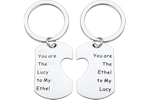 FOTAP Lucy and Ethel Gift You Are The Ethel To My Lucy Keychain SET TV Show Fan Gift