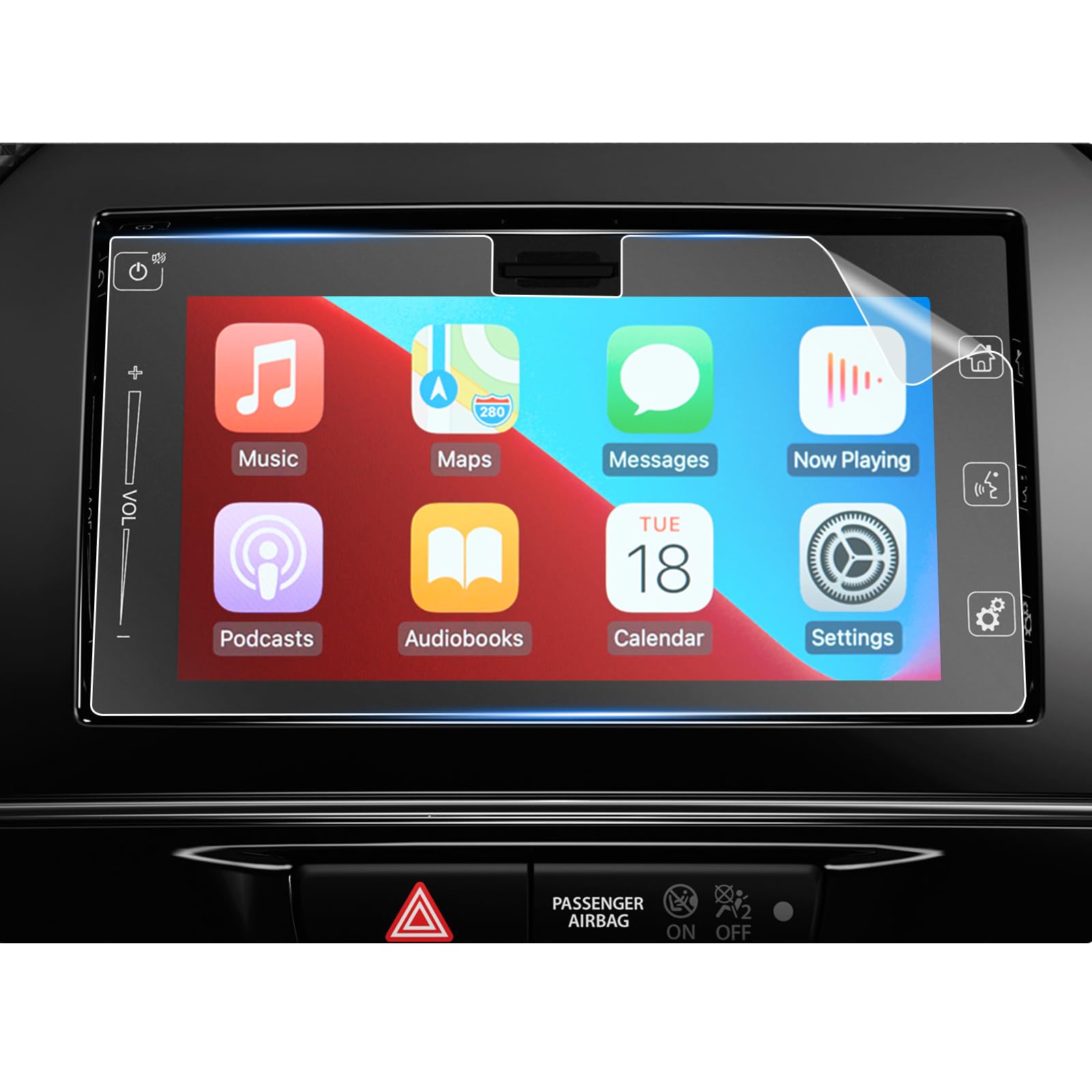 SHAOAHO Compatible with Suzuki Vitara ly LY/Ignis/Swift/Jimny 2017-2023 Car Navigation Protective Film 7 Inch GPS PET Transparent Screen Protector 4H Scratch-Resistant Anti-Fingerprint Film [Pack of