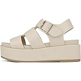 Soda "Bossi ~ Women Round Toe Flatform Fisherman Wedge Sandals with Adjustable Buckle