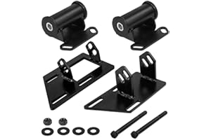 PQY Iron Conversion Motor Mounts+Frame Mount Adapter Plate Compatible with 1983-2005 Chevy GMC Blazer Jimmy Sonoma S10 S15 V8