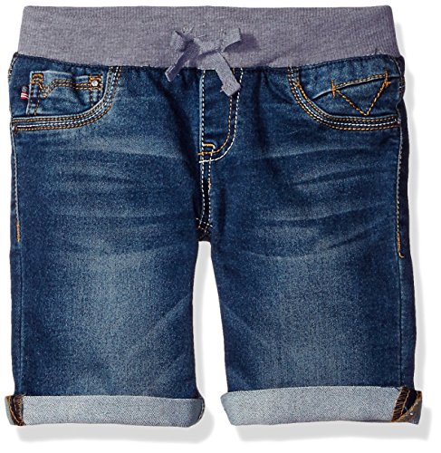 Vigoss Girls' Knit Waist Bermuda Short, Teal Blue/True Blue,7