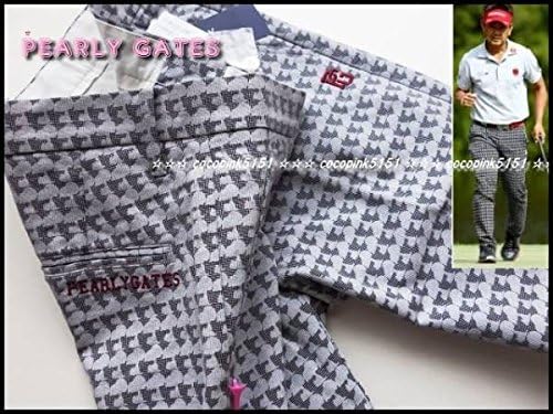 Amazon Co Jp 正規本物 パーリーゲイツ限定 Snoopyスヌーピー別注コラボ総柄ストレッチパンツ白5番w80 84ツアー着用藤田寛之ラスト ホビー 通販