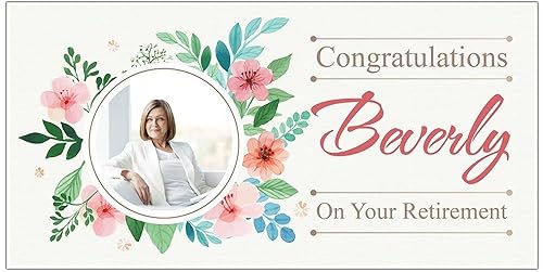 Amazon Com Congratulations Retirement Banner Personalized Party