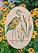 Oval Egret & Cattails Left Etched Window Decal Vinyl Glass Cling - 21