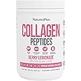 Natures Plus Collagen Peptides, Berry Lemonade - 0.8 lb Powder - Hair, Skin, Nail & Joint Health, Immune System Support - Non-GMO, Gluten Free - 14 Servings