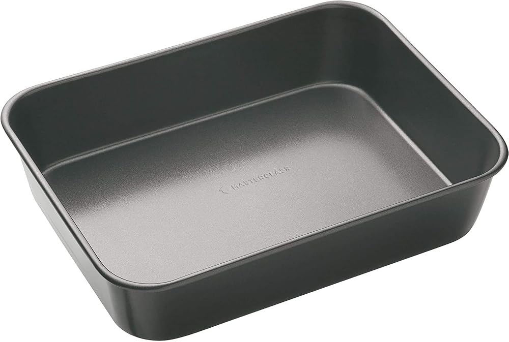 MasterClass Large Roasting Tin Deep Non Stick Carbon Grey 39 x 28 x 7 cm